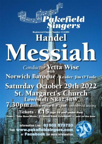 poster advertising Handel's Messiah