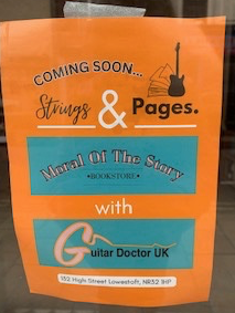 Strings and Pages advert 132 High St