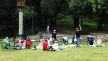 people at picnic